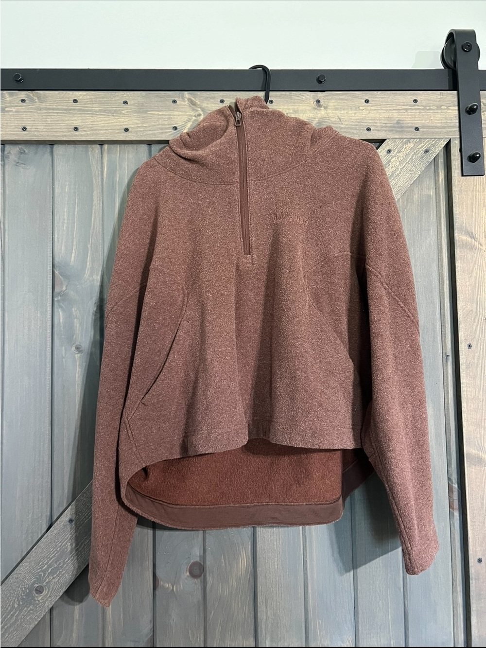 Lululemon  Brown Half-Zip Pullover Sweater